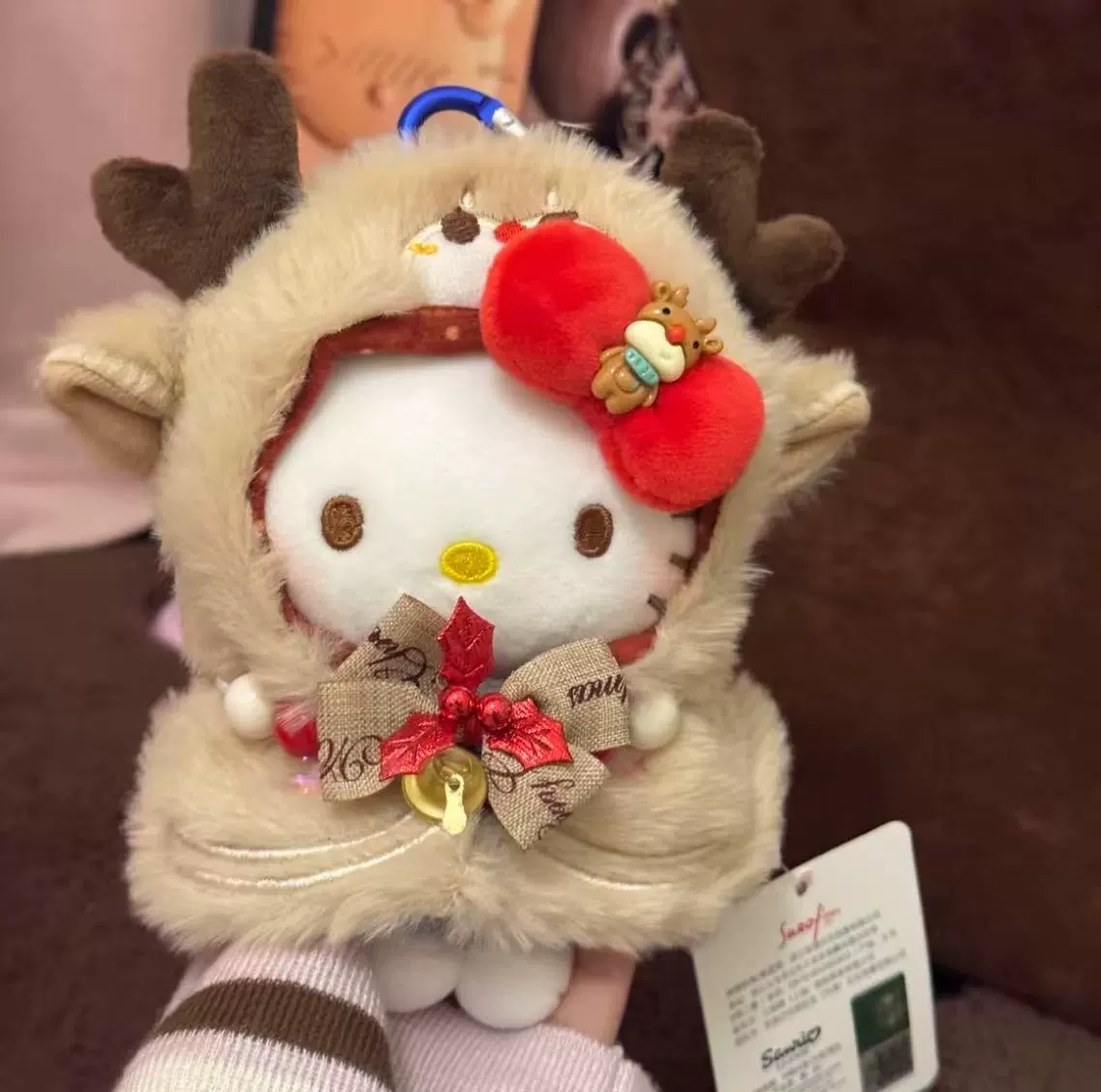 Hello Kitty, подлинная мультяшная плюшевая кукла, подвеска, брелок