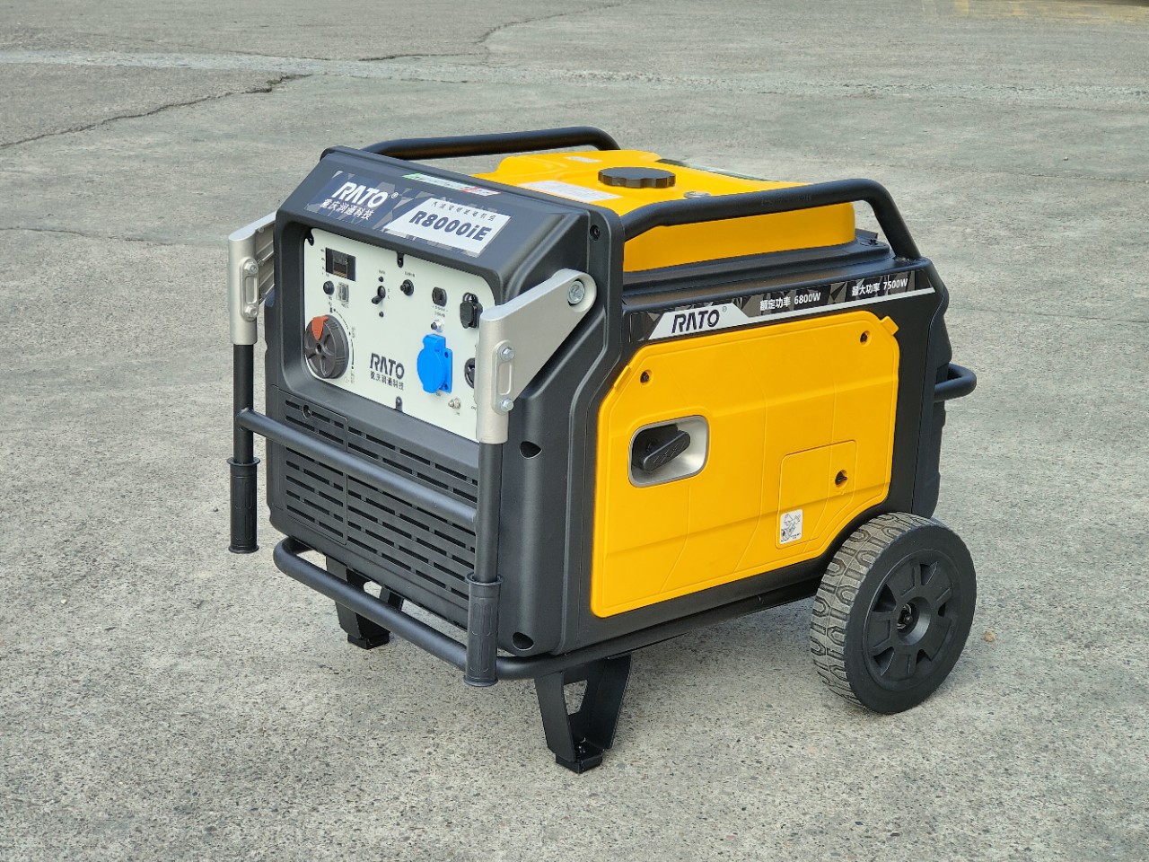 润通R8000ID数码变频发电机6.8kw7.5千瓦单相220V超静音银行基站