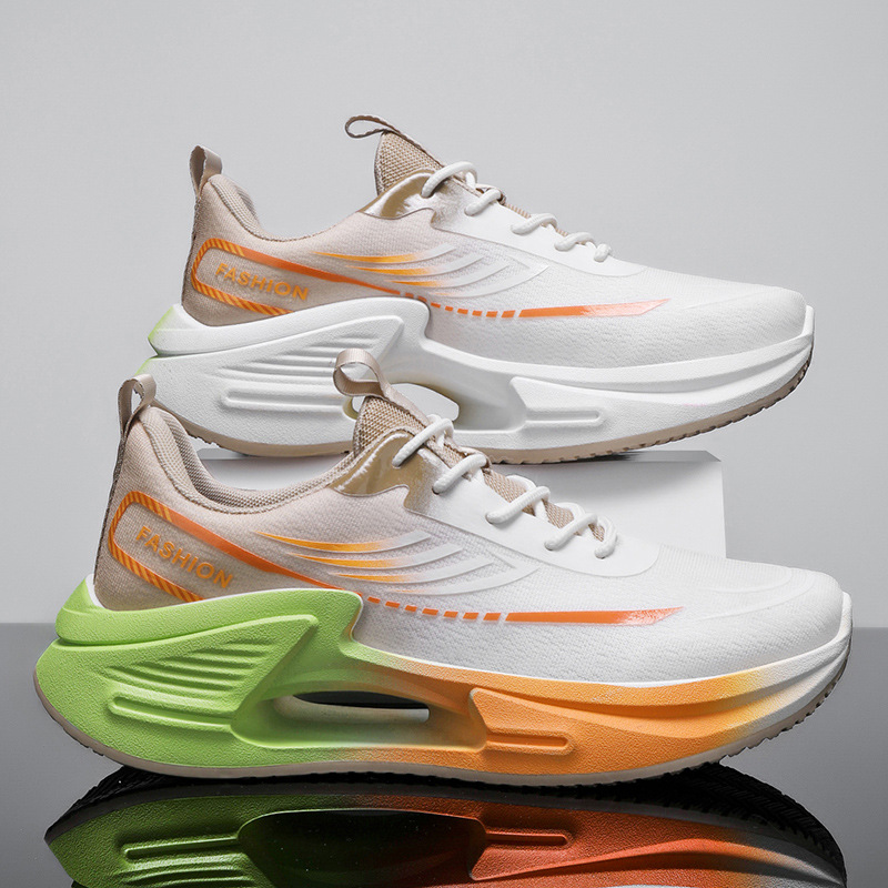 2025 primavera nuevos zapatos de hombre, suela gruesa, tendencia de los hombres, deportes de moda, zapatos de papá de moda casuales resistentes al desgaste