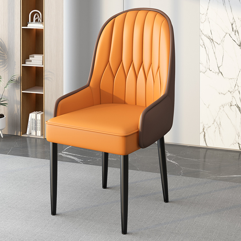 Silla de comedor ligera silla de respaldo de lujo silla de balcón casual simple silla de manicuría de alta calidad silla de alquiler taburete grueso