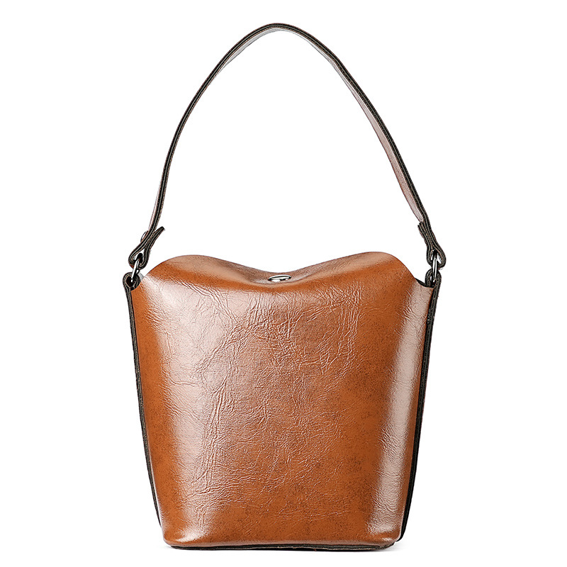 Retro versátil cuero suave exquisito lindo bolso de cambio bolso de tarjetas de mujer curtido cuero de vaca inclinado cubículo mini bolso
