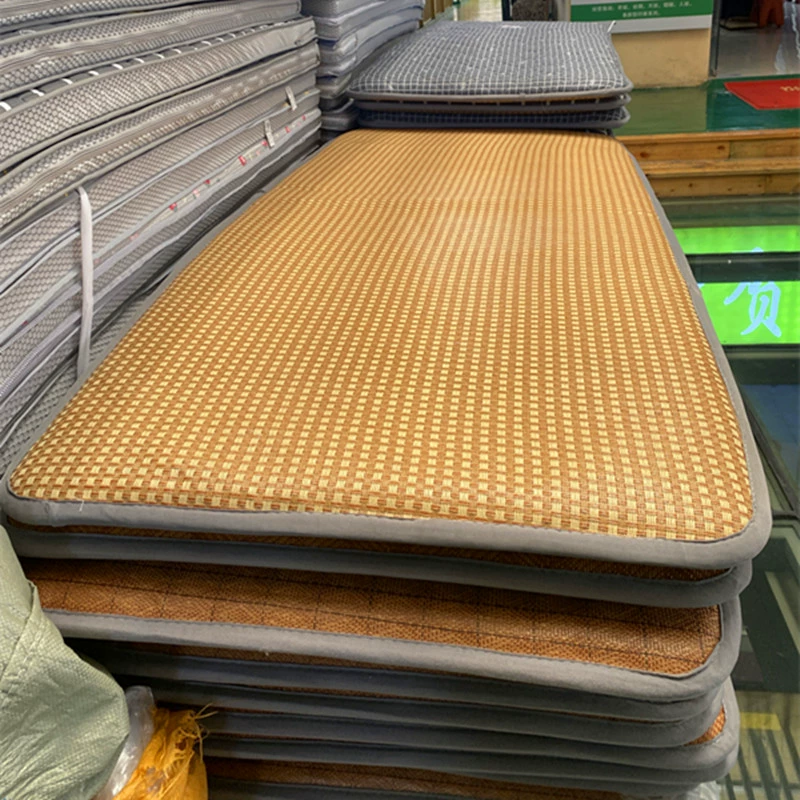 Двусторонний коврик для зимы и лета, односпальный матрас для студенческого общежития, складной коврик, коврик из ротанга, коврик для ковра, наматрасник