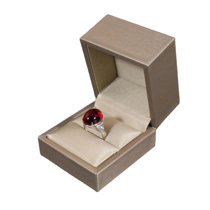 Wenjian cepillado pu caja de joyería de cuero caja de anillo de embalaje caja colgante pulsera collar caja de regalo fabricante