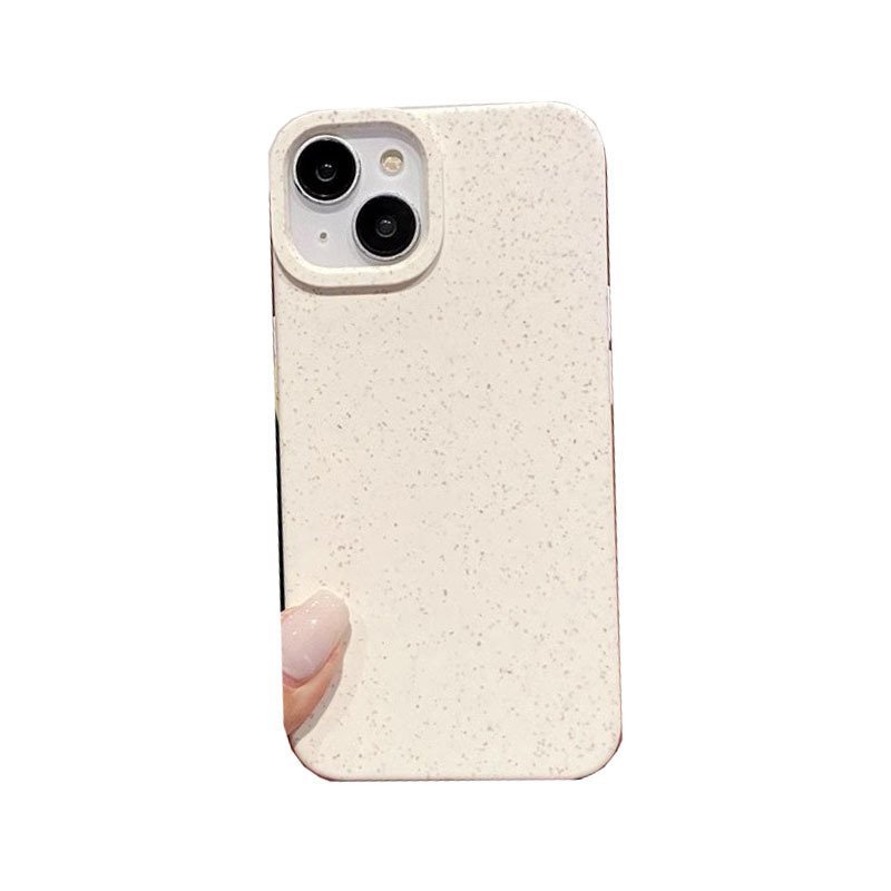 シンプルな純色の小麦の殻はiPhone16アップルの携帯ケース15promax大穴14を適用します。|undefined