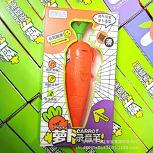 东南亚写字胡萝卜新品新奇特玩具录音笔可写字圆珠笔礼品跨境玩具