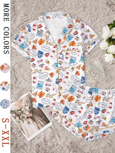 N 67134 Gilmore Girls Print Pajamas �Ҿ�˯�� �羳����