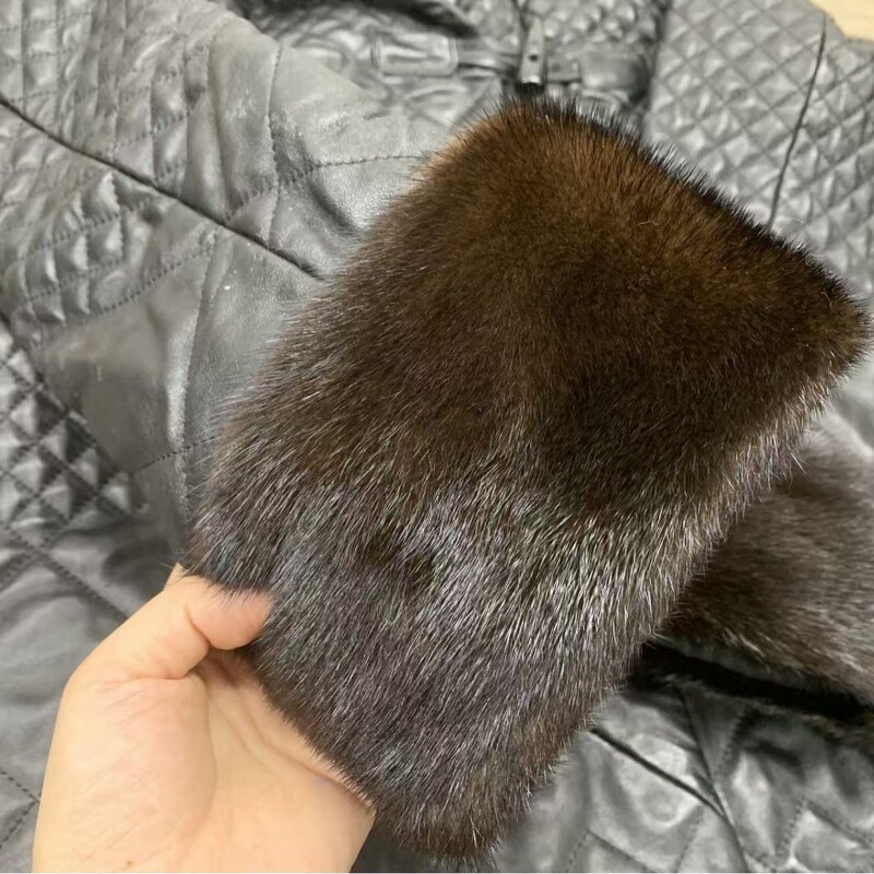 Full Mink Fur Sleeves, Mink Cuffs, Cheongsam Windproof Coat, Fragrant Cloud Yarn Mink Cuffs and Sleeves