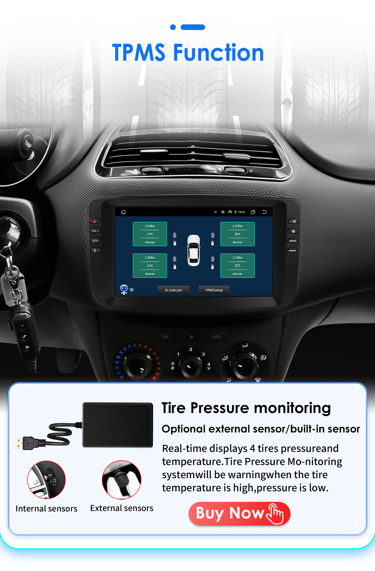 9inch Large Screen Suitable for 12-15 Fiat Panda Car Android Navigation Gps Navigator All-In-One Mp5