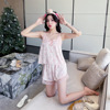 Spring summer pijama, thin cute lace set, “Frozen”, lace dress