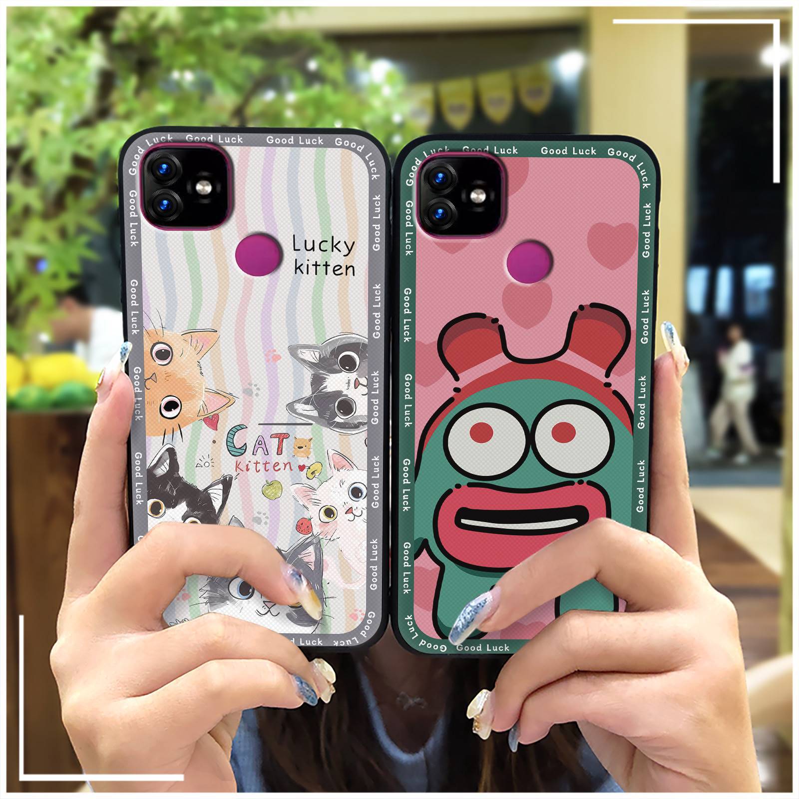 适用Itel手机壳动漫可爱纯色情侣软壳防尘潮流搞怪女青春男女款