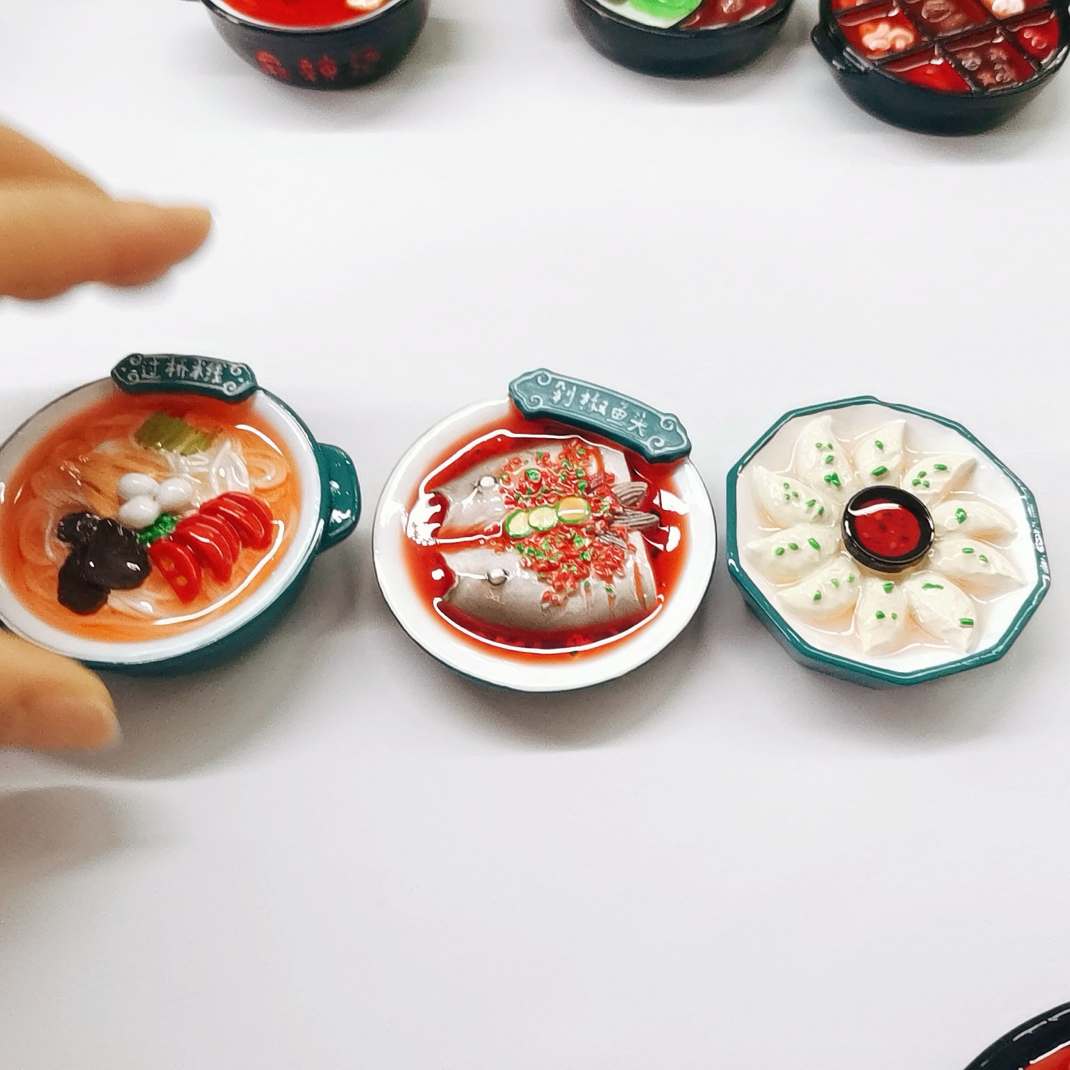 中式美食树脂冰箱贴