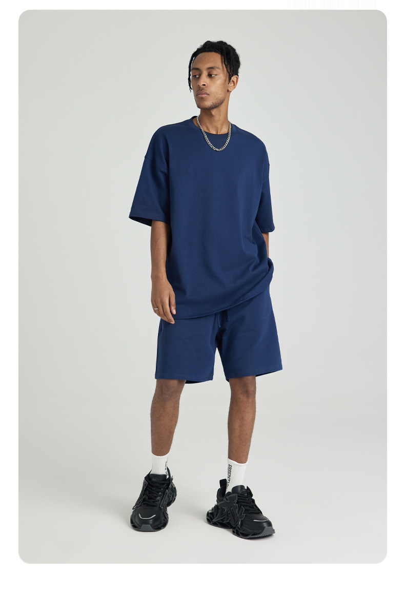 287g Weight Short Sleeve Sleeve Length Pullovers Placket Type Drop Sleeve Sleeve Type Cotton Fabric Type Long Top Length T-shirt Tops Type Daily Occasion Round Neck Neckline Breathable Function Loose Fit Type Solid Color Pattern Summer Season Men's Gender Casual Style Wholesale Men's Casual Solid Color Short Sleeve Men's Tops 17