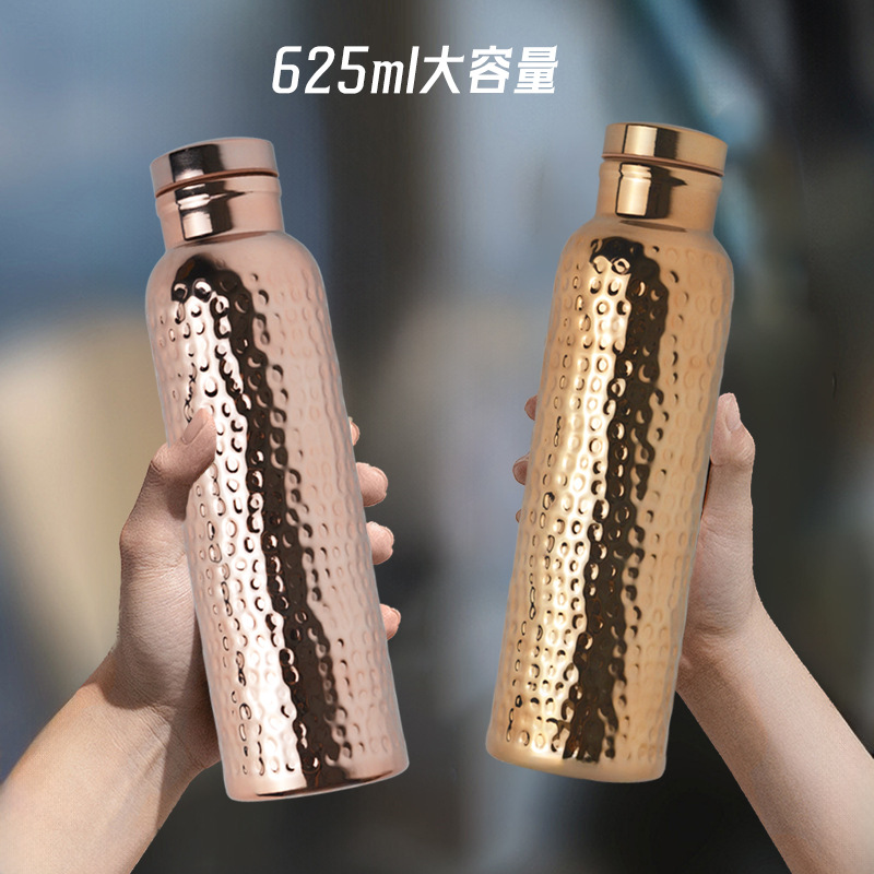 Amazon venta de copper galvanizado taza de aislamiento de agua galvanizado côncava con cepillo de taza de embalaje en inglés pequeña orden personalizada