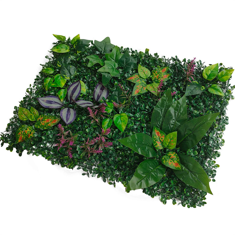 Factory goods wholesale green plant wall artificial plant wall storefront shopping mall store sign decoration eucalyptus fern background wall