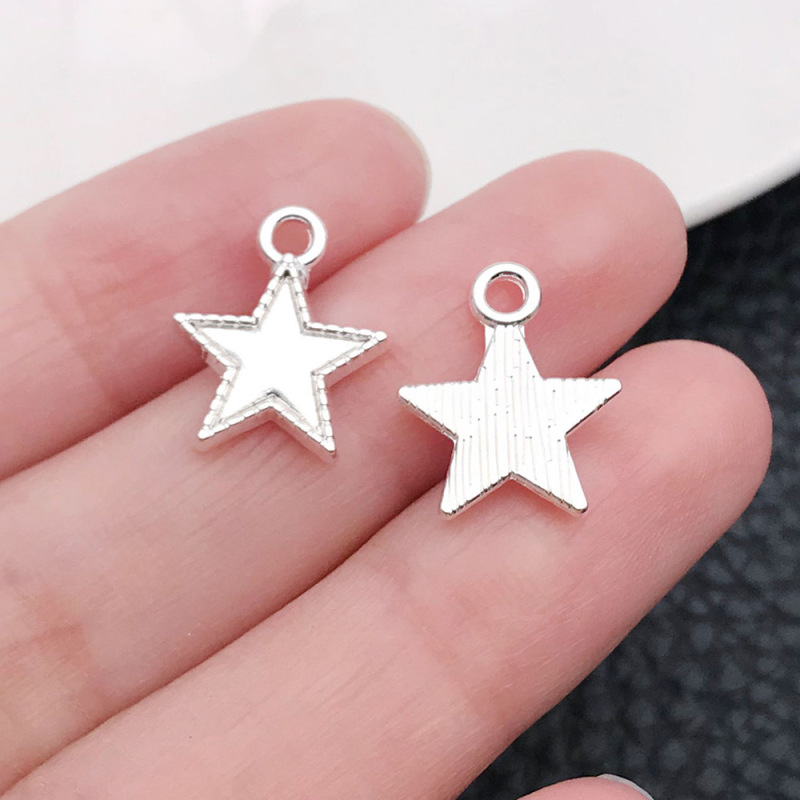 五色レトロ透かし彫り星月太陽合金ペンダント手作りブレスレットキーホルダーアクセサリーアクセサリーペンダント|undefined
