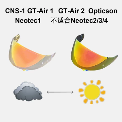 Dəbilqə (Kaska) aksesuarları — Accessories for Sun Protection - gt-air-12-aurora-red-turns-to-deep-red