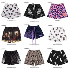 夏季美式篮球不过膝短裤男休闲三四分裤宽松运动透气速干训练裤潮