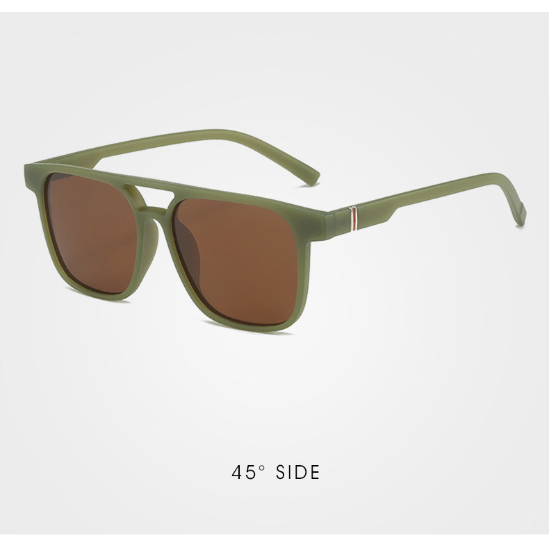 50g Weight Full Frame Glasses Structure Sunglasses Classification Tac, UV400 Protection Lens Material Square Glasses Style Outdoor, Travel Occasion Geometric Pattern Unisex Gender Streetwear Style Streetwear Geometric Tac UV400 Protection Square Full Frame Women's Sunglasses 10