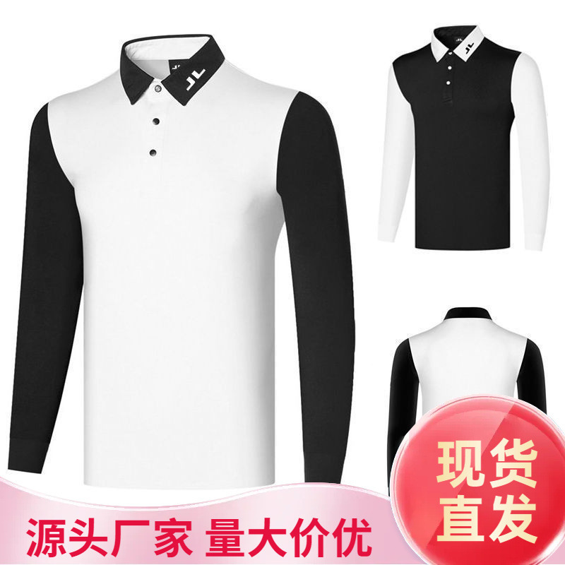 New Golf Clothing Men's Long-Sleeved T-Shirt Men's Polo Shirt Golf Trendyy Top Casual Quick-Drying Breathable Sweat-Wicking