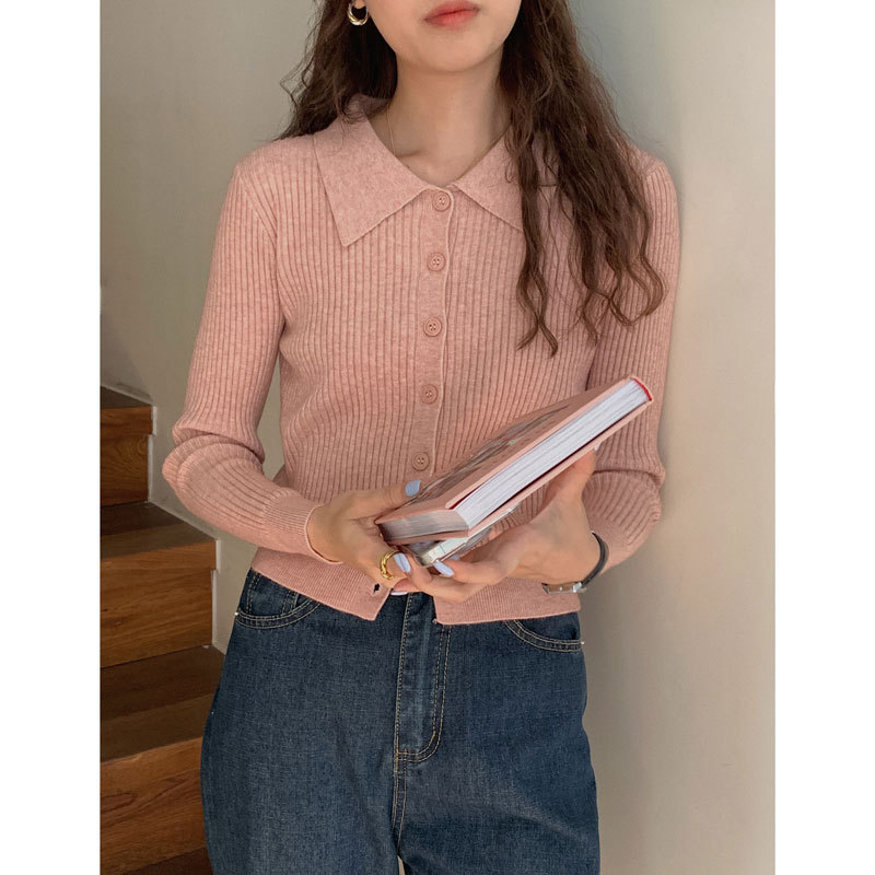 [Customized Samples, Please Consult Customer Service before Placing an Order] Knitted Cardigan for Women, Gentle Style Long-Sleeved Top W636H