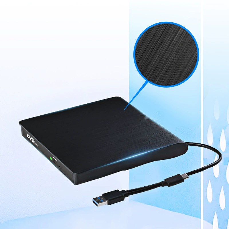 Внешний оптический привод USB3.0 с записью DVD, кабельный, Type-C, мобильный универсальный внешний привод для компьютера