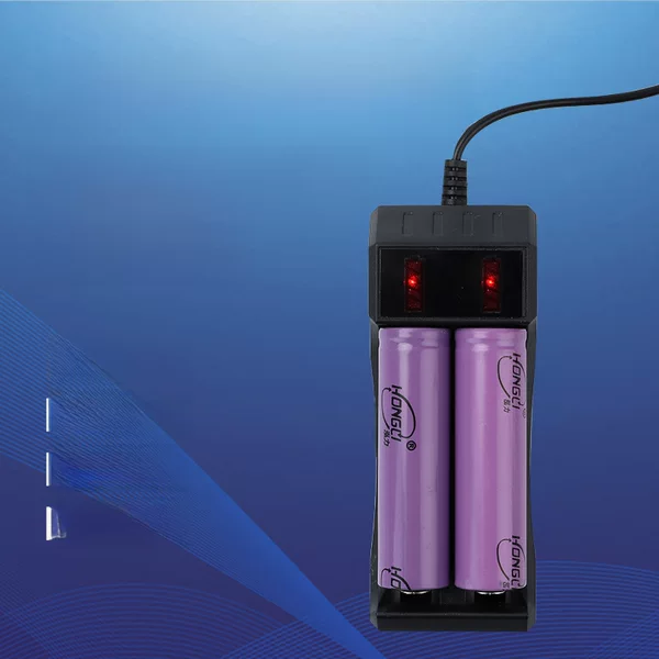 18650 black charger two slot USB charger 14500 Lithium Battery Charger full self stop wholesale