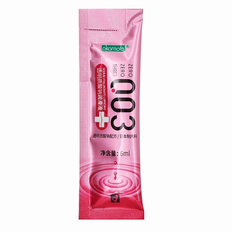 Okamoto lubricante genuino Okamoto003 lubricante ácido hialurónico 6ml bolsa lubricante para adultos