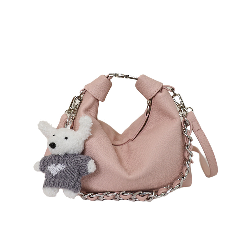 Korean Style Designer Damentasche Mit Kette Macaron Umhängetasche_voghion.com