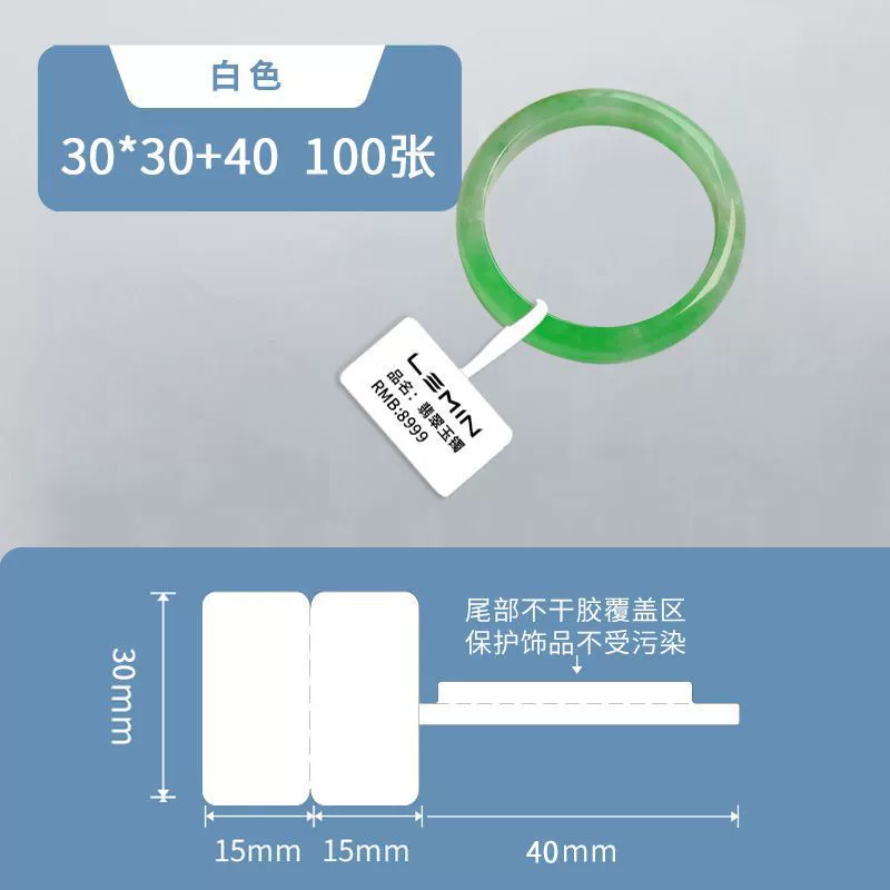 Handheld Label Printer LeMinyun 1S, Bluetooth Portable Thermal, 50×30 mm Support