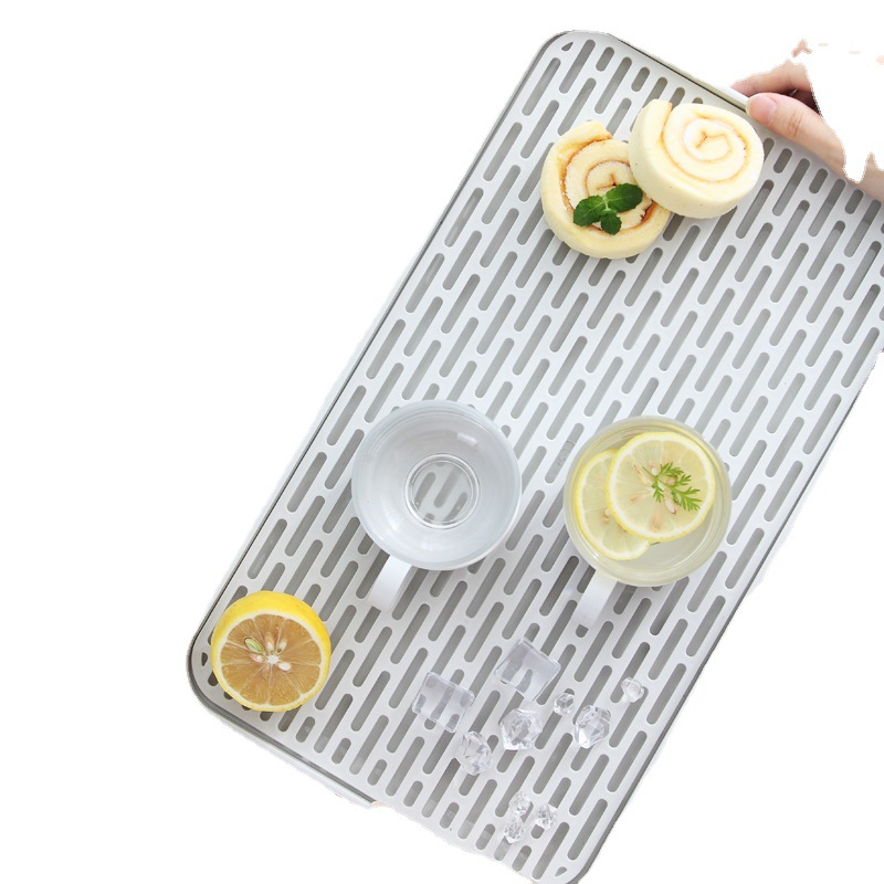 Creativo bandeja de filtro de agua hogar bandeja de drenaje de doble capa cocina taza de agua vajilla antideslizante caja de control de agua caja de almacenamiento de plástico