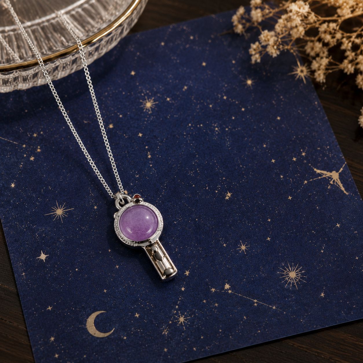Cross-border AMI stick pendant necklace, the same style as the BTS star's collarbone chain, fan support merchandise, sweater chain