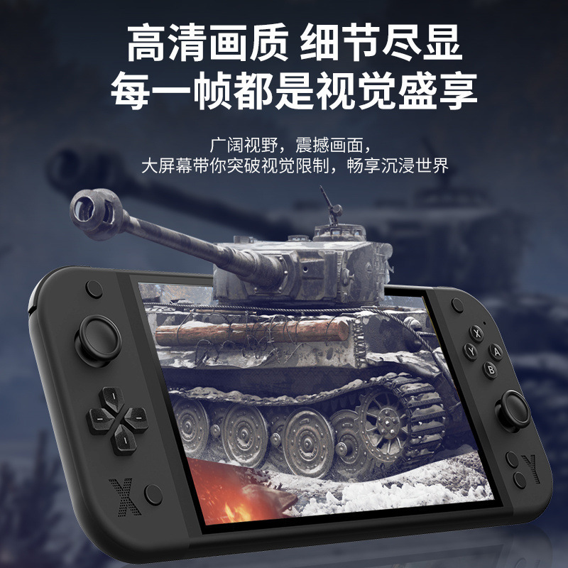 国境を越えた新製品 G90 ゲームコンソール大画面 7inch レトロハンドヘルドゲームコンソール HD 高精細 PSP ノスタルジックなダブルアーケード|undefined