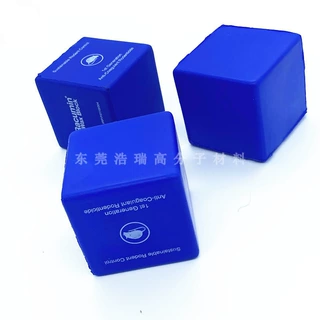 PU发泡掷骰子玩具 5.5cm儿童游戏聚氨酯六面体色子自结皮海绵骰子