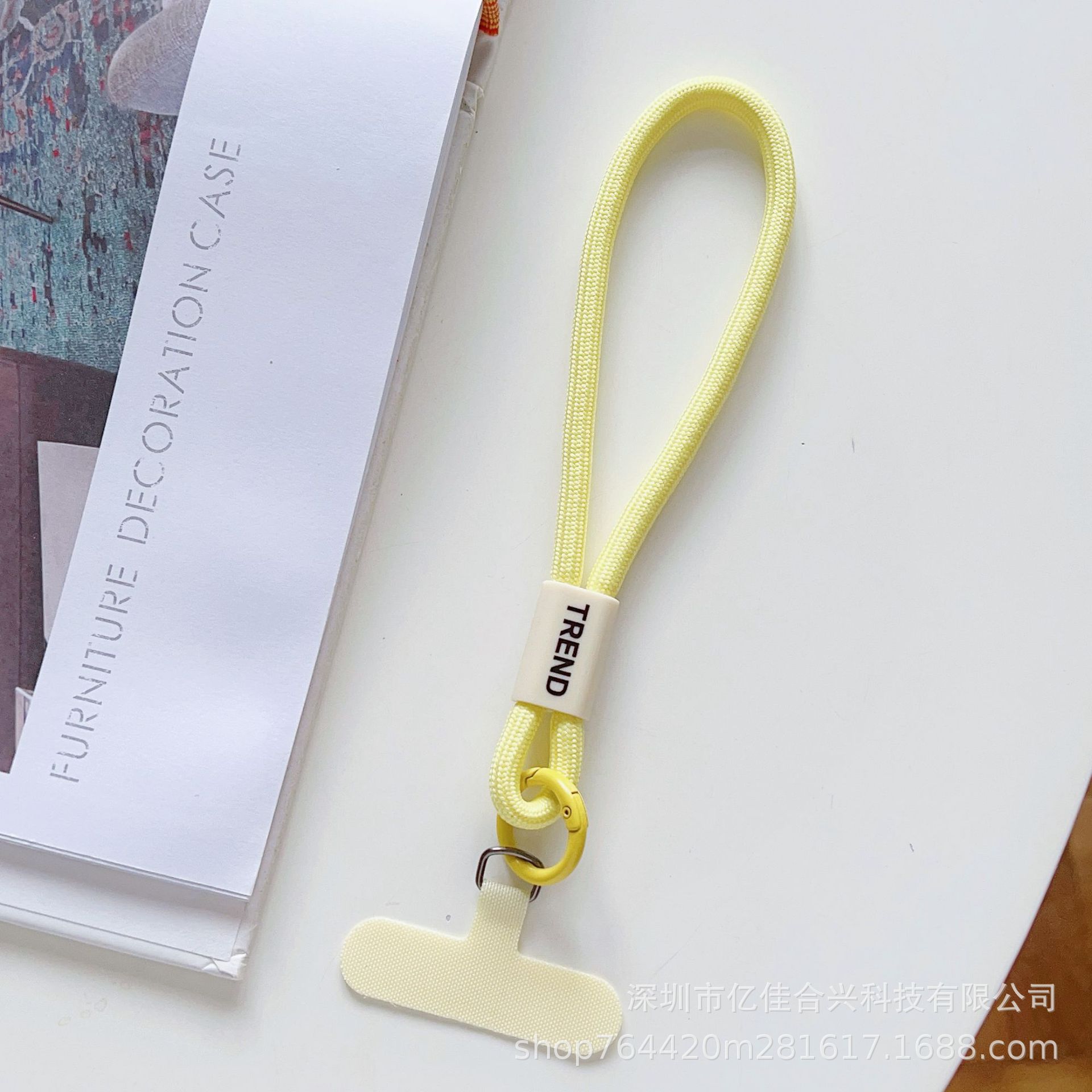 Corto ajustable hebilla de mano anti-pérdida junta de cuerdas de muñeca de poliéster simple de viaje al aire libre