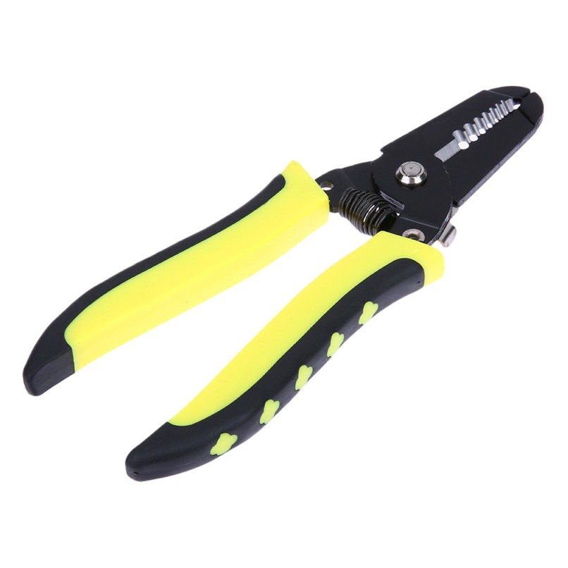 Herramientas de pinza para pelacables genuinos, alicates para pelar multifunción automáticos especiales para electricistas de 7 pulgadas, cortadores de alambre manuales