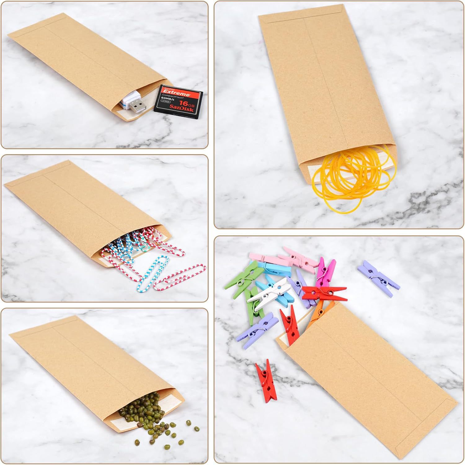 Bolsa de sobre autoadhesiva de color sólido fácil de rasgar doble cara sellado de goma bolsa de papel sobre engrosado gran papel kraft bolsa de archivo al por mayor