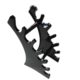 Source factory direct acrylic desktop pen holder storage plastic transparent pen holder pen display rack B- 02