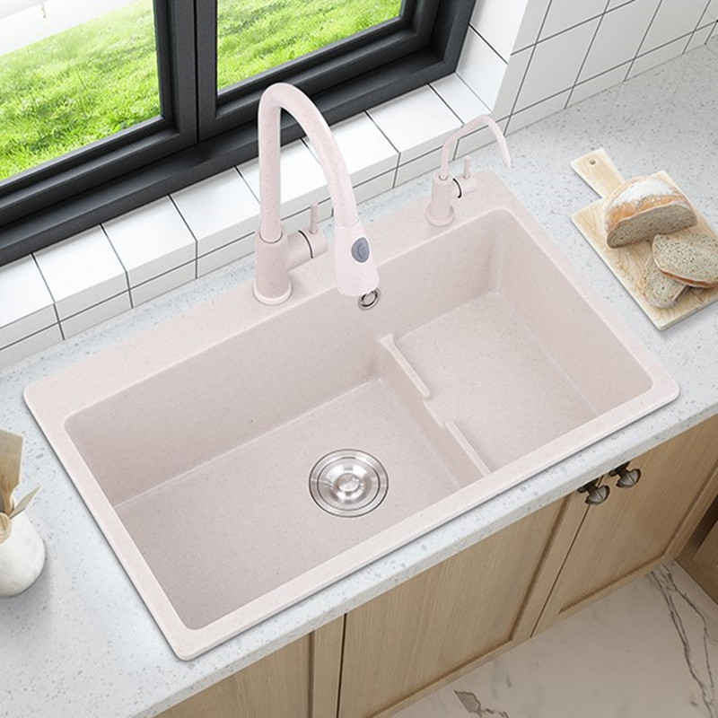 石英石水槽大单槽厨房水池台阶台下盆洗菜盆加厚花岗岩洗碗洗手池