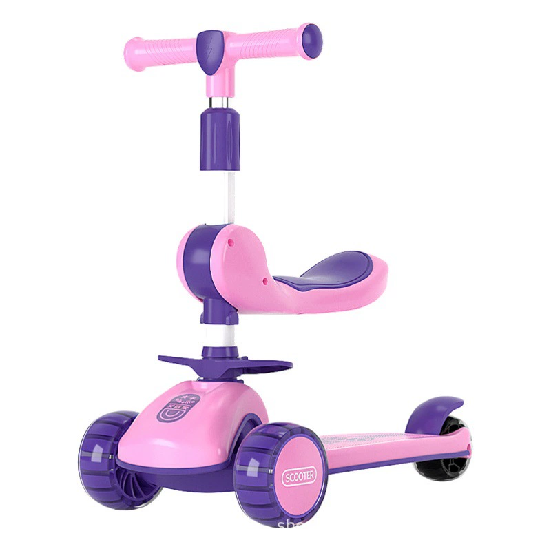 Самокат детский 1-3-6-12 лет мальчикам и девочкам Детский Детская педаль скользкий три-в-одном