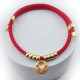 Pet Long Life Lock Silent Sand Gold New Year Lucking Peace Collar Cat Dog Cute Braided Rope Necklace Jewelry