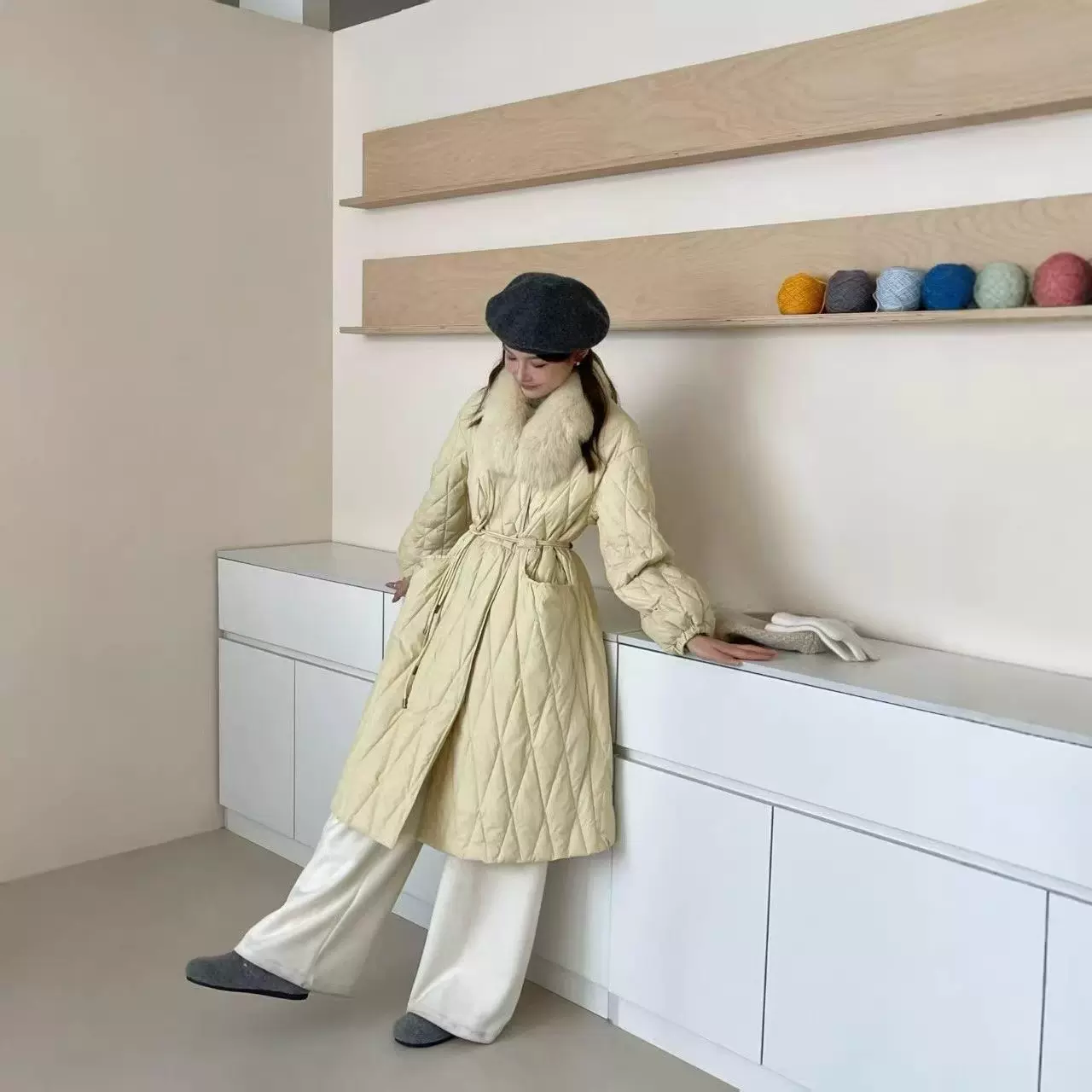 2025新款羽绒服冬季女短款韩系设计感飘带宽松加厚小个子外套