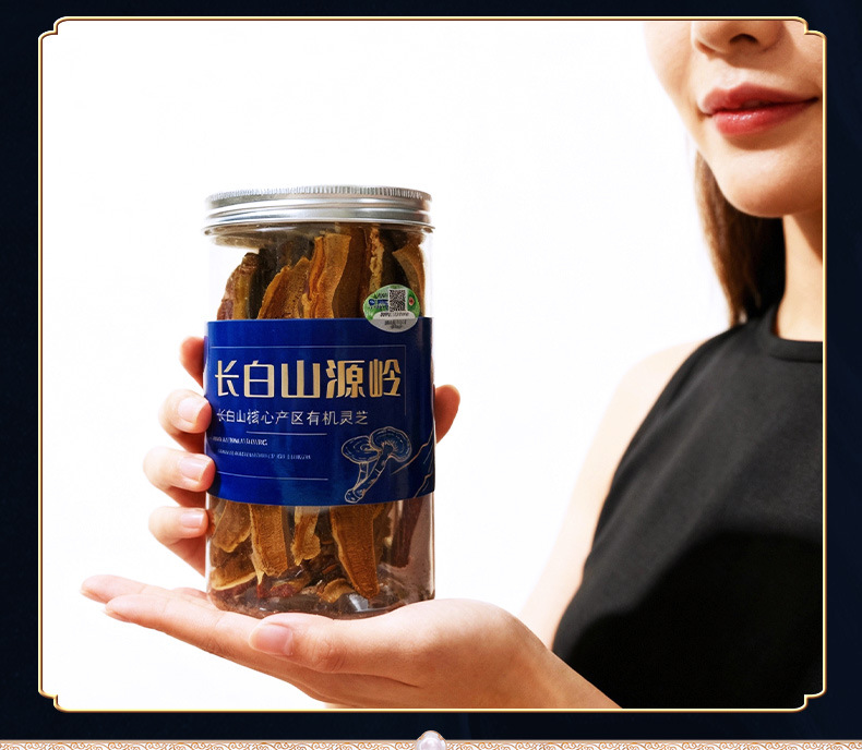 Organic Reishi Mushroom Slices 100g Red Lingzhi Dried Herb for Tea and Decoction specifications