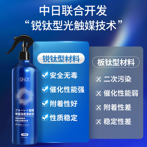 Janis Formaldehyde Remover Photocatalyst Formaldehyde Remover Spray Decoration Sofa Formaldehyde Deodorizer New House