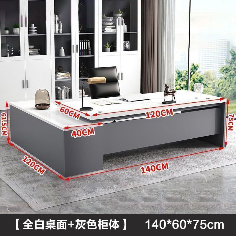 デスク エグゼクティブデスク ボスオフィス家具 シンプルモダン コンピューターデスクとチェアの組み合わせ マネージャー社長 シングルデスク|undefined