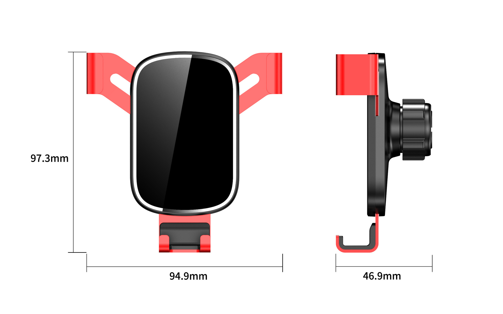 YSD29 Soporte para teléfono móvil para automóvil de tipo gravedad Modelo de aleación de plástico Soporte de navegación de salida de aire para automóvil Nuevo estilo explosivo