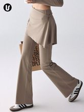 瑜伽微喇运动长裤子屁帘裙普拉提舞蹈健身服羽毛球训练套装女上衣