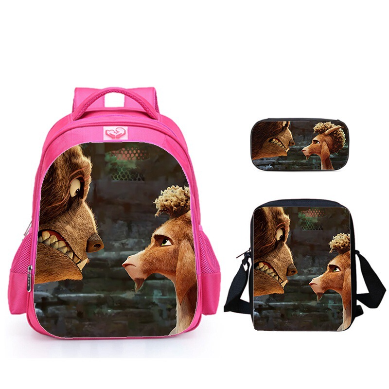 Teenage Dream Chaser Theme Goat Breathable and Lightweight School Bag Portable Crossbody Bag Simple Pencil Case Campus Set Teenage Dream Chaser Theme Goat Breathable and Lightweight School Bag Portable Crossbody Bag Simple Pencil Case Campus Set