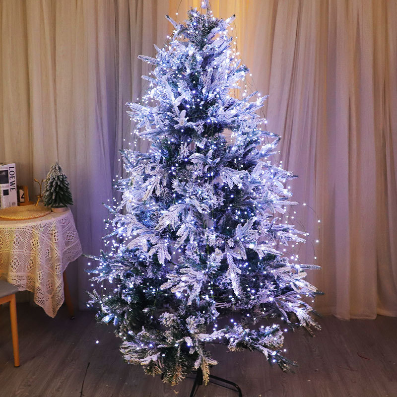 クリスマスツリーライトストリングロールダークグリーン銅線ライトエクストラロングLEDライトストリップクリスマスベビーブレス防水カラーライト|undefined