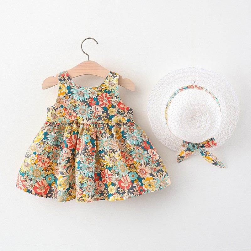 Children's cute dress with bow