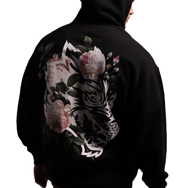 DARC SPORT marca de moda para hombres y mujeres mismo suéter con capucha Impresión de letras con forro polar entrega de una sola pieza